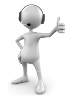 White man wearing headset